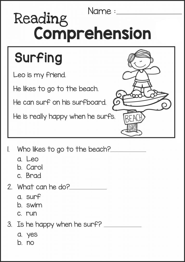 30 Free 2Nd Grade Reading Comprehension Worksheets