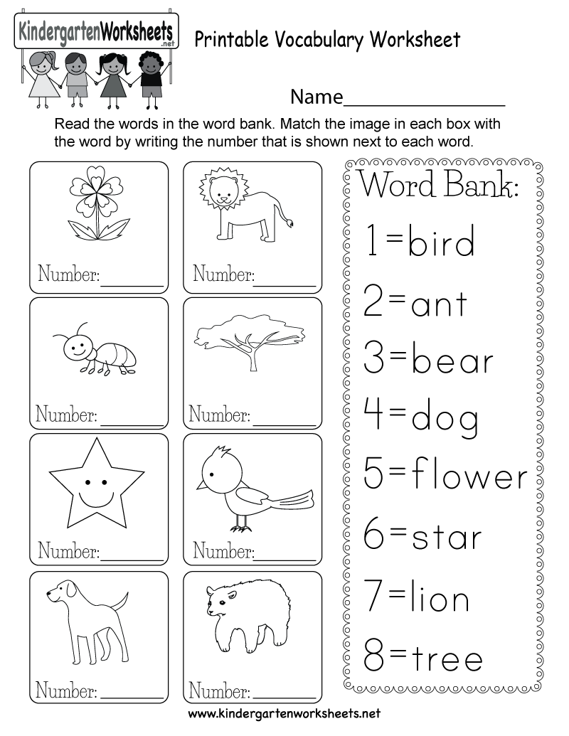 30 Kids Worksheets Preschool Kindergarten English