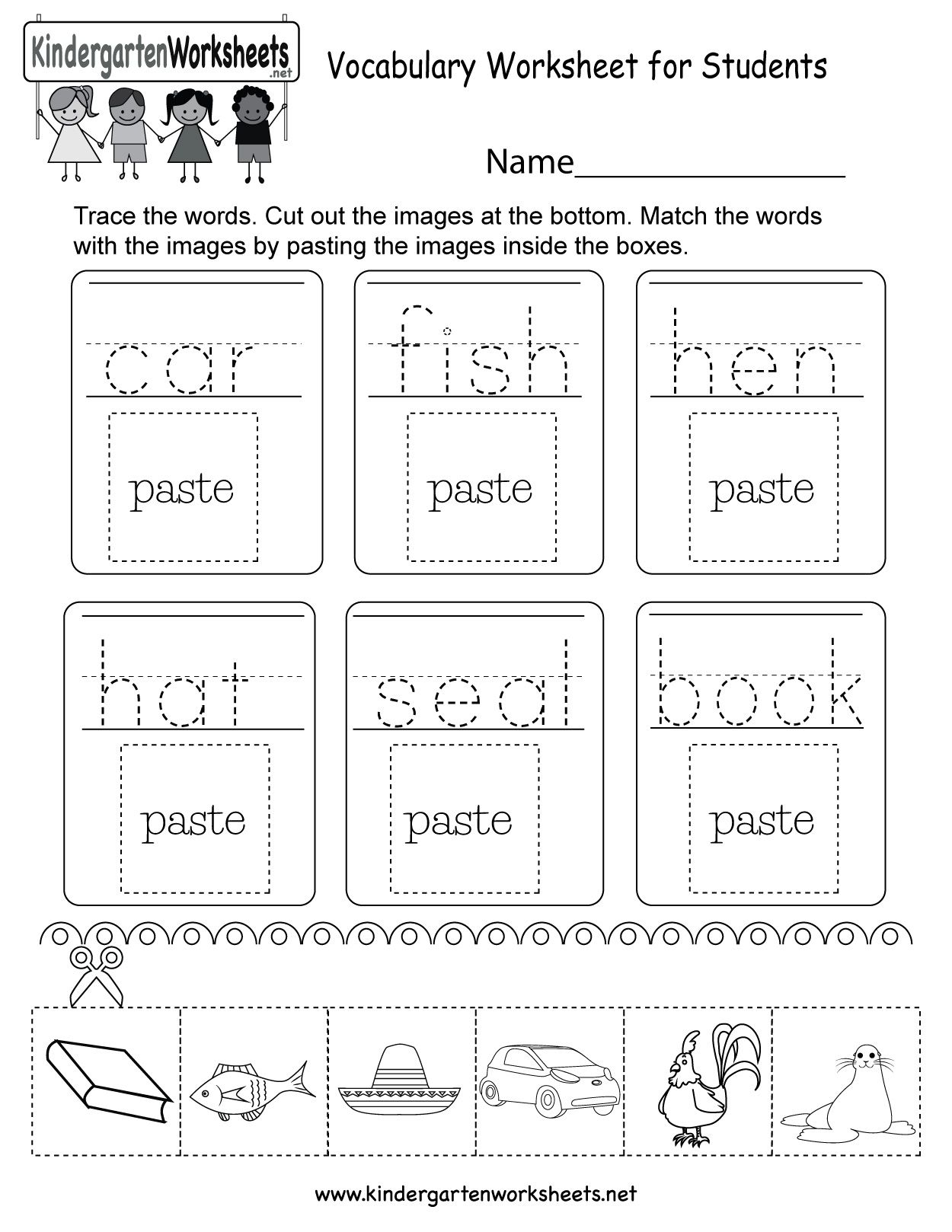 30 Kids Worksheets Preschool Kindergarten English