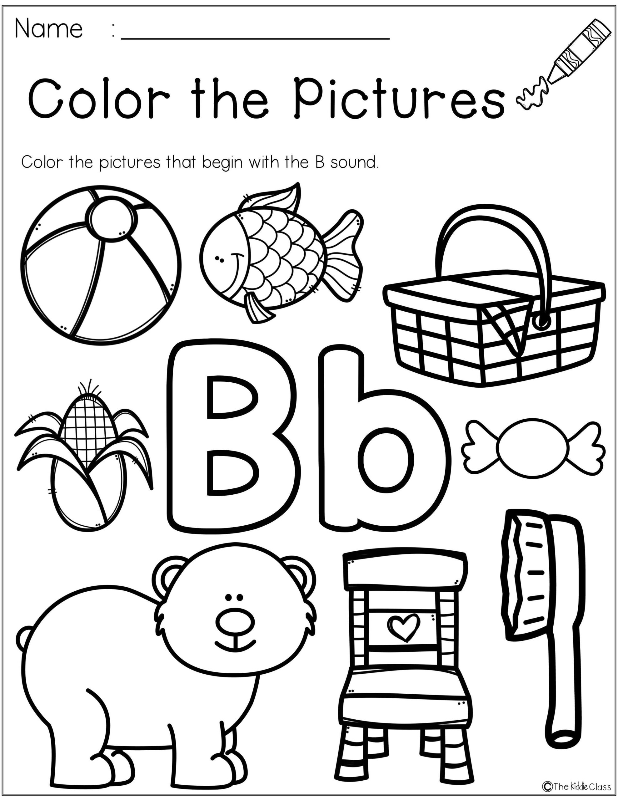 30 Kindergarten Letter B Worksheets