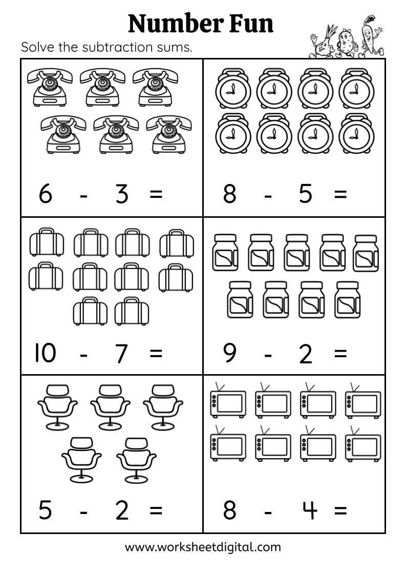 30 Kindergarten Math Worksheets Coloring