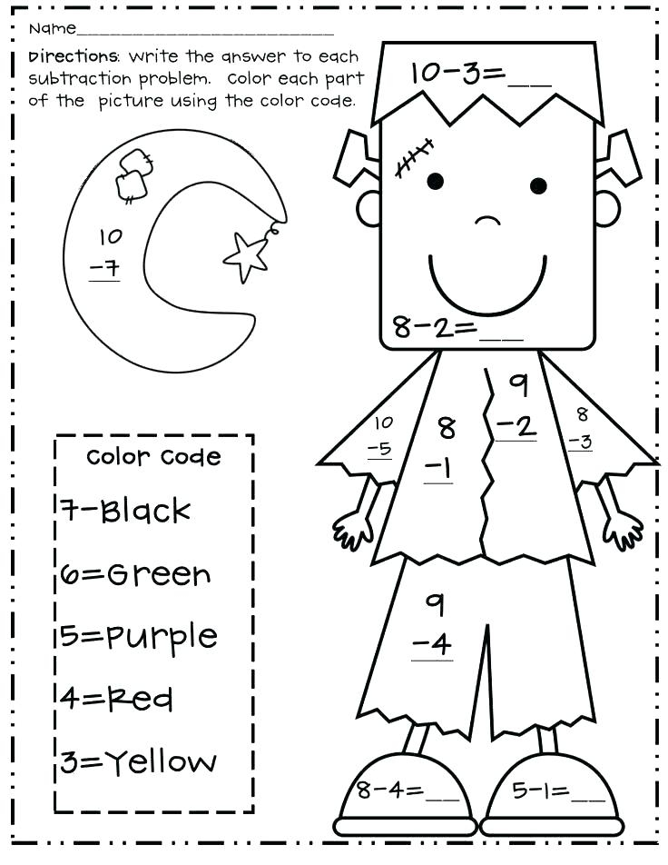 30 Kindergarten Math Worksheets Coloring