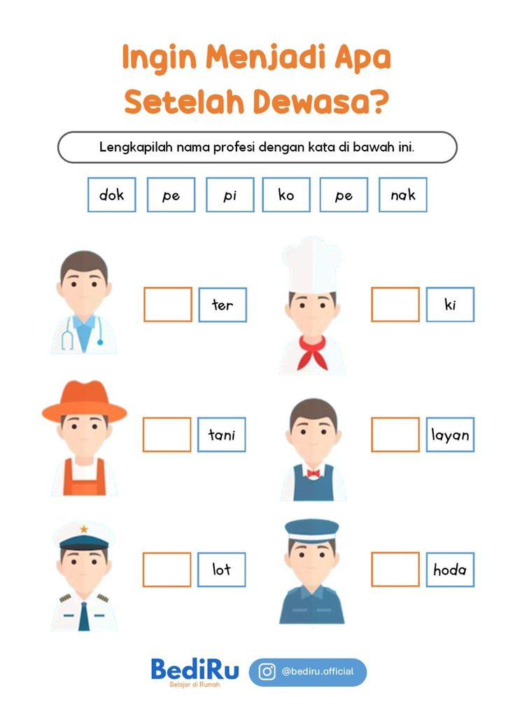 30 Kindergarten Worksheets Bahasa Indonesia