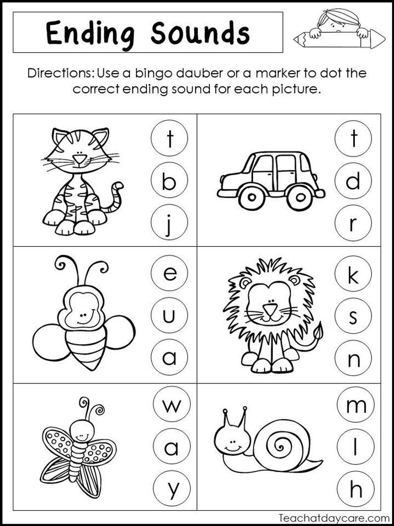 30 Kindergarten Worksheets Letter Sounds