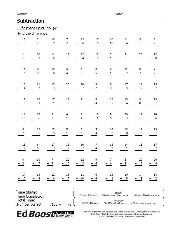 30 Kumon Math Worksheets Grade 3