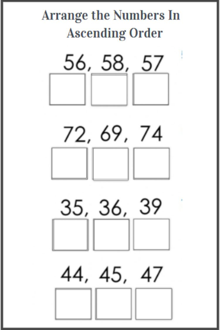 30 Math Worksheets Descending Order