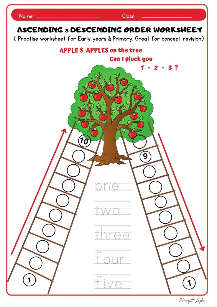 30 Math Worksheets Descending Order