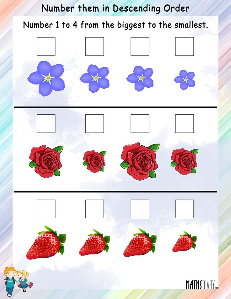 30 Math Worksheets Descending Order