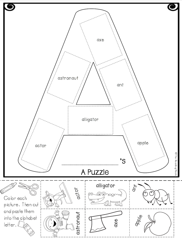 30 Puzzles Worksheets For Kindergarten