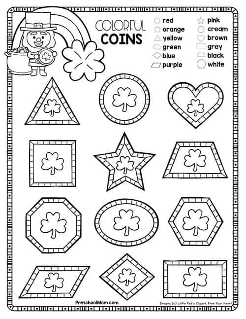 30 St Patricks Day Math Worksheets Preschool