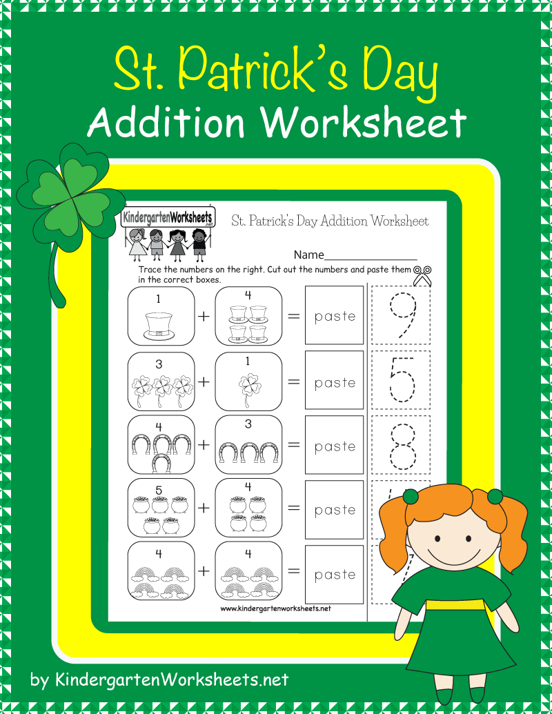 30 St Patricks Day Math Worksheets Preschool