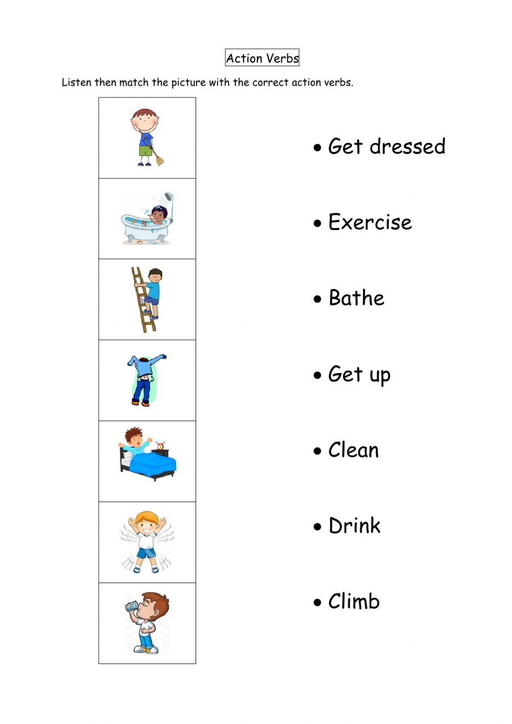 35 2Nd Grade English Worksheets Verbs