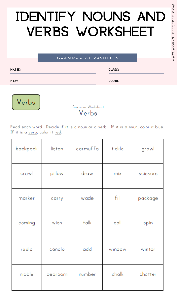 35 2Nd Grade English Worksheets Verbs