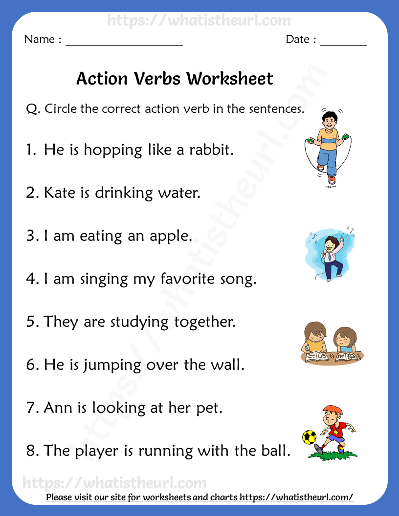 35 2Nd Grade English Worksheets Verbs