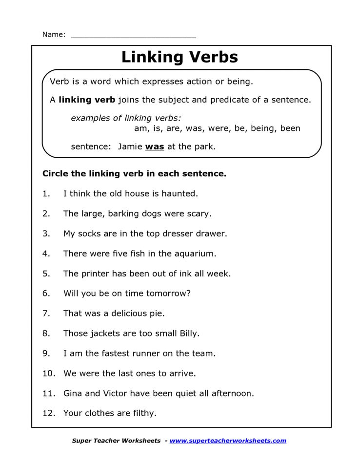 35 2Nd Grade English Worksheets Verbs