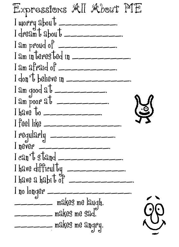 35 2Nd Grade Worksheets All About Me