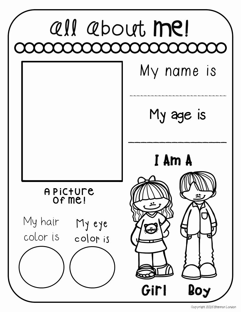 35 2Nd Grade Worksheets All About Me