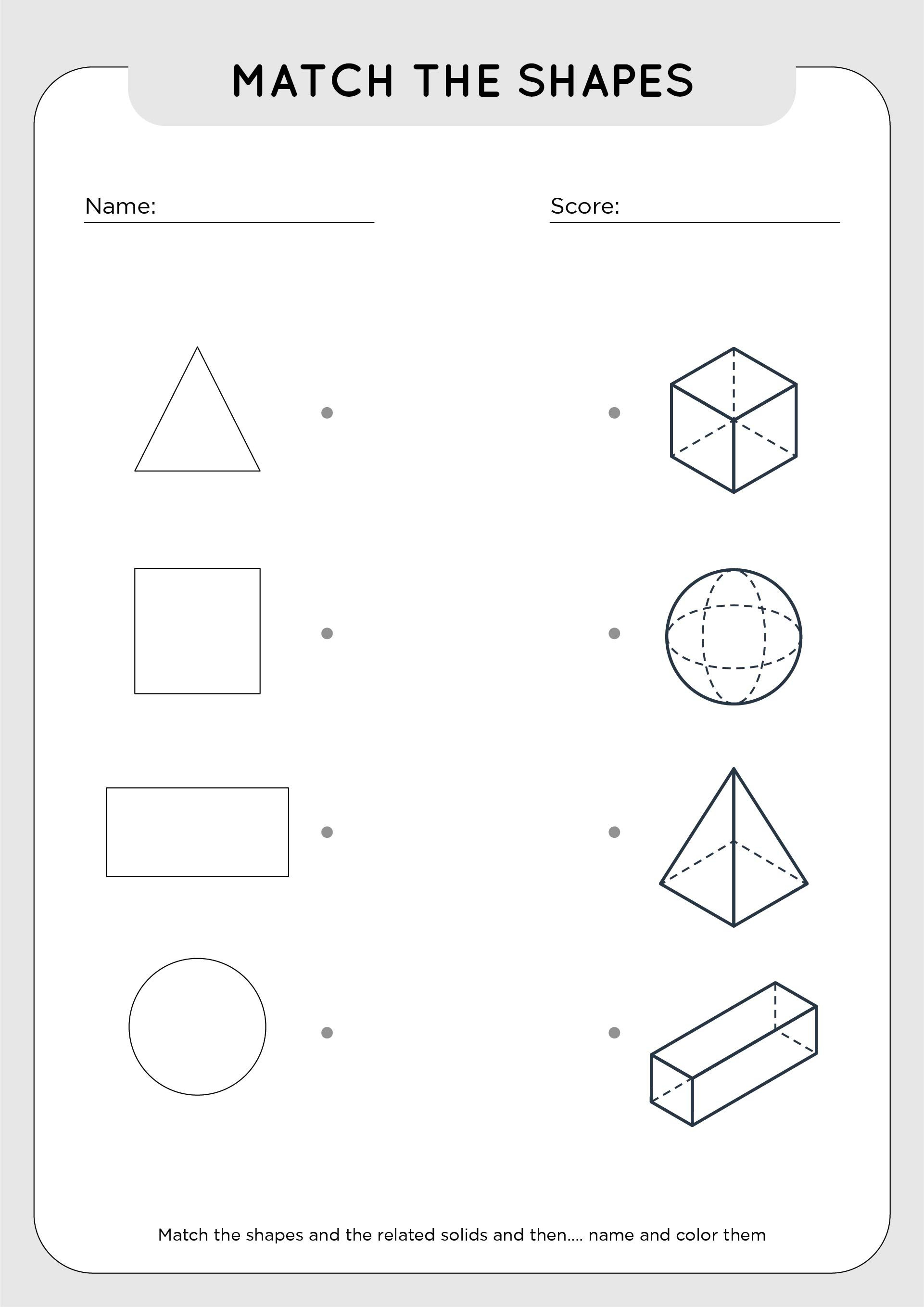 35 3D Shapes Worksheets 2Nd Grade 35 3D Shapes Worksheets 2Nd Grade
