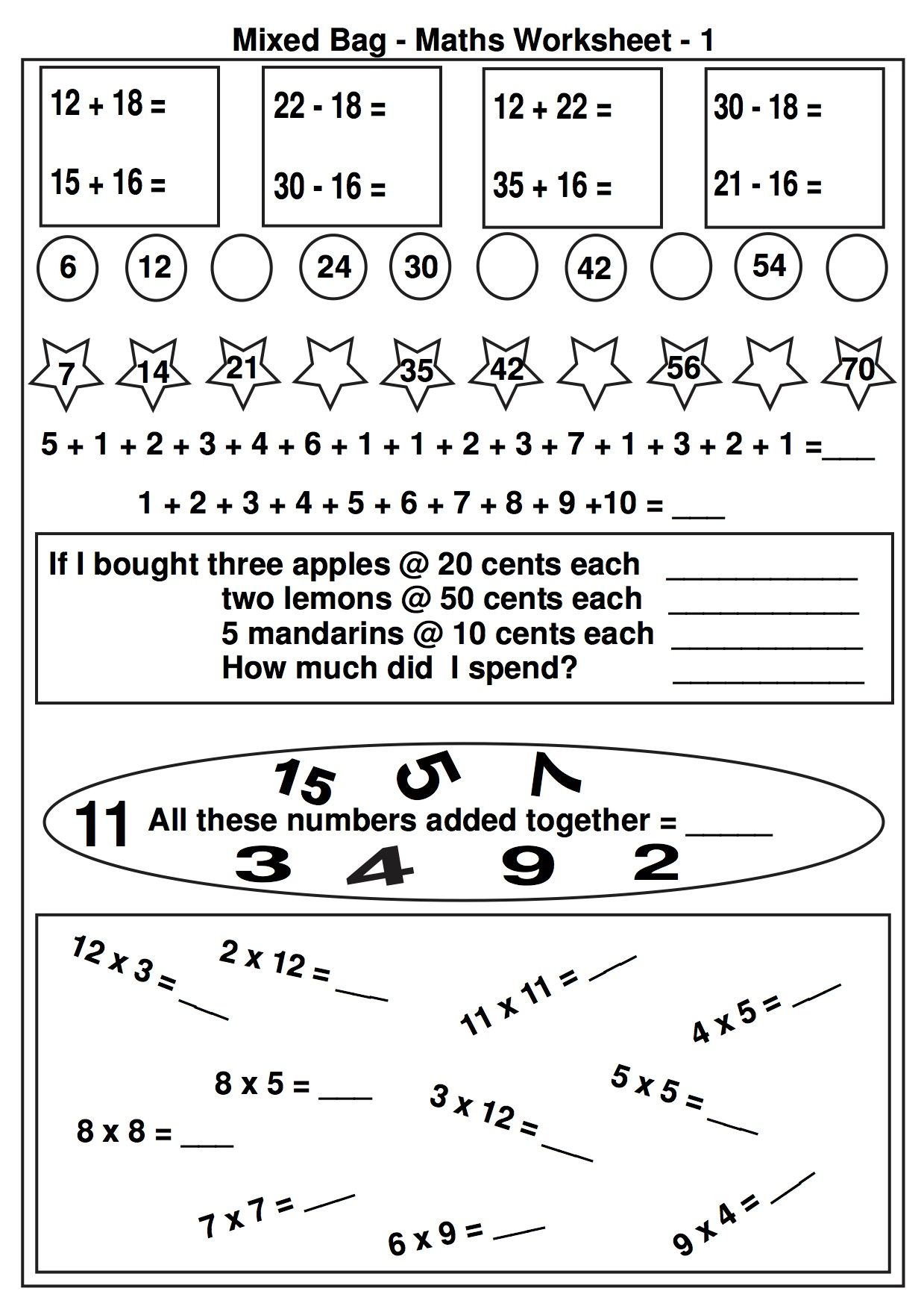 35 Activity Worksheets For 2Nd Grade