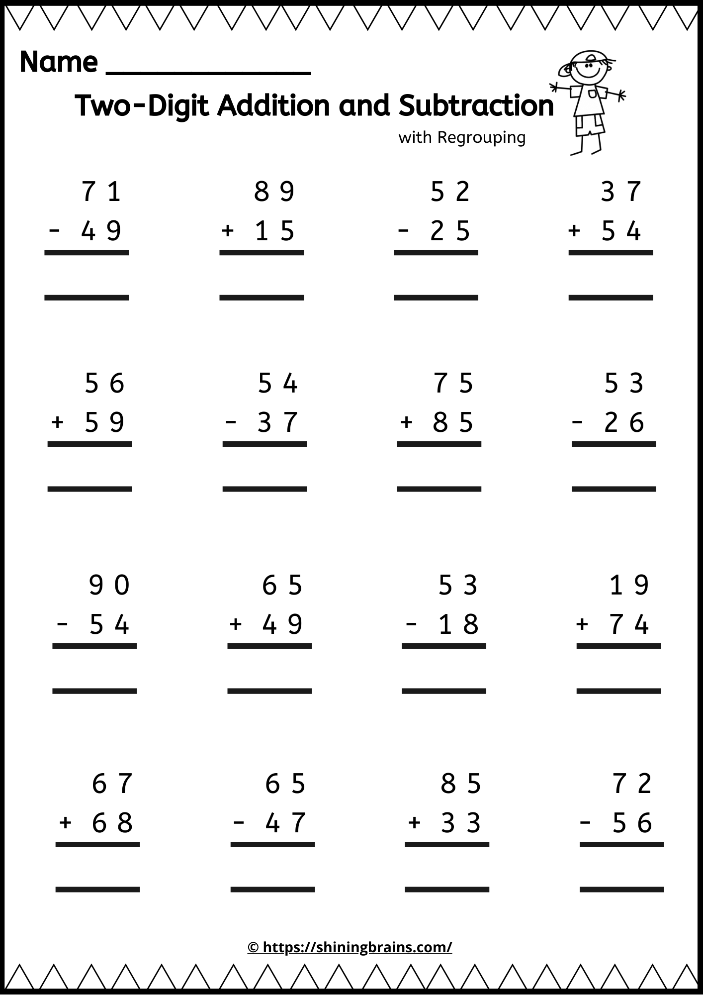 35 Addition With Carrying Worksheets Grade 1