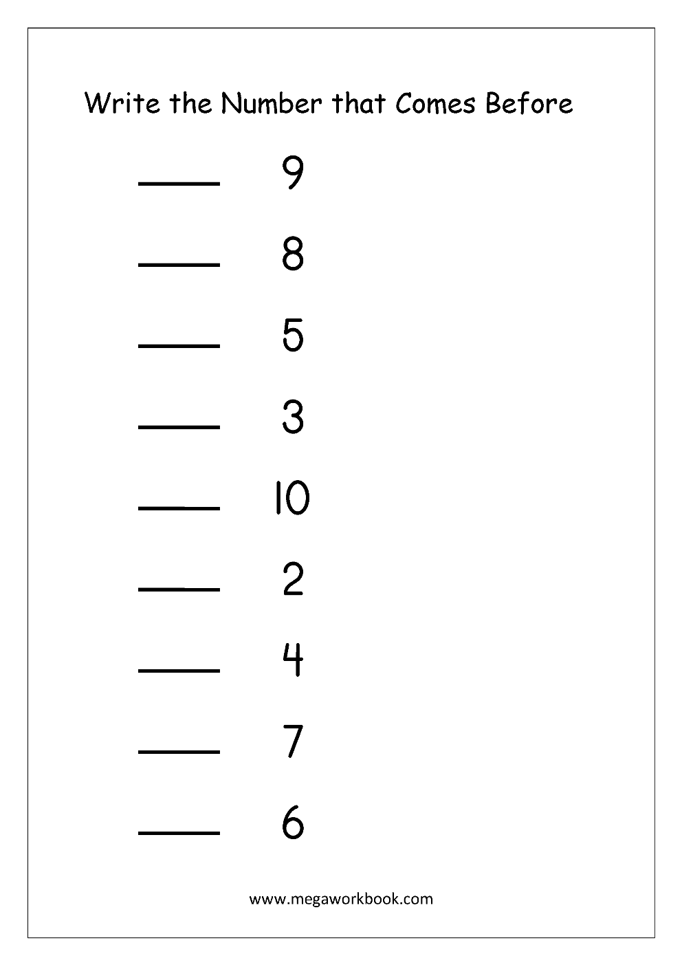 35 Before And After Worksheets Kindergarten Math