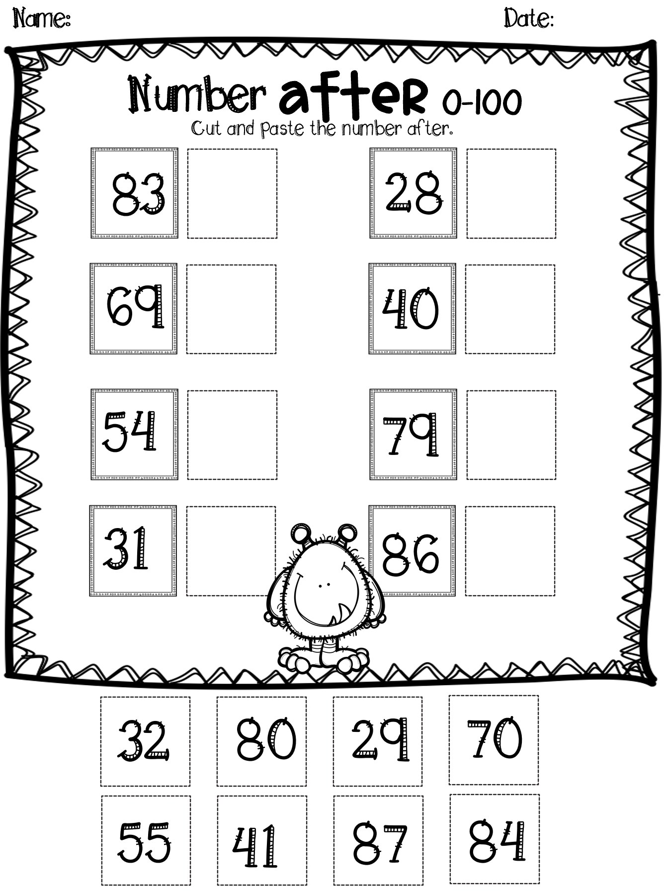 35 Before And After Worksheets Kindergarten Math