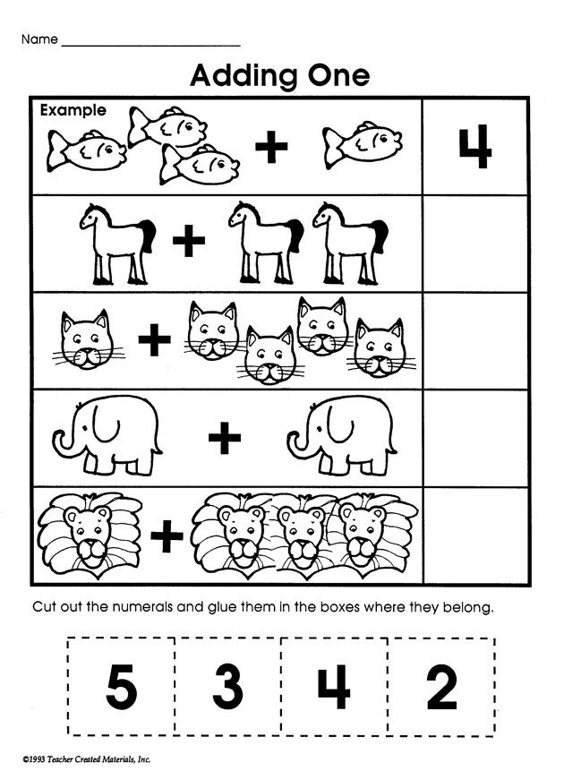 35 Counting Worksheets Preschool Addition