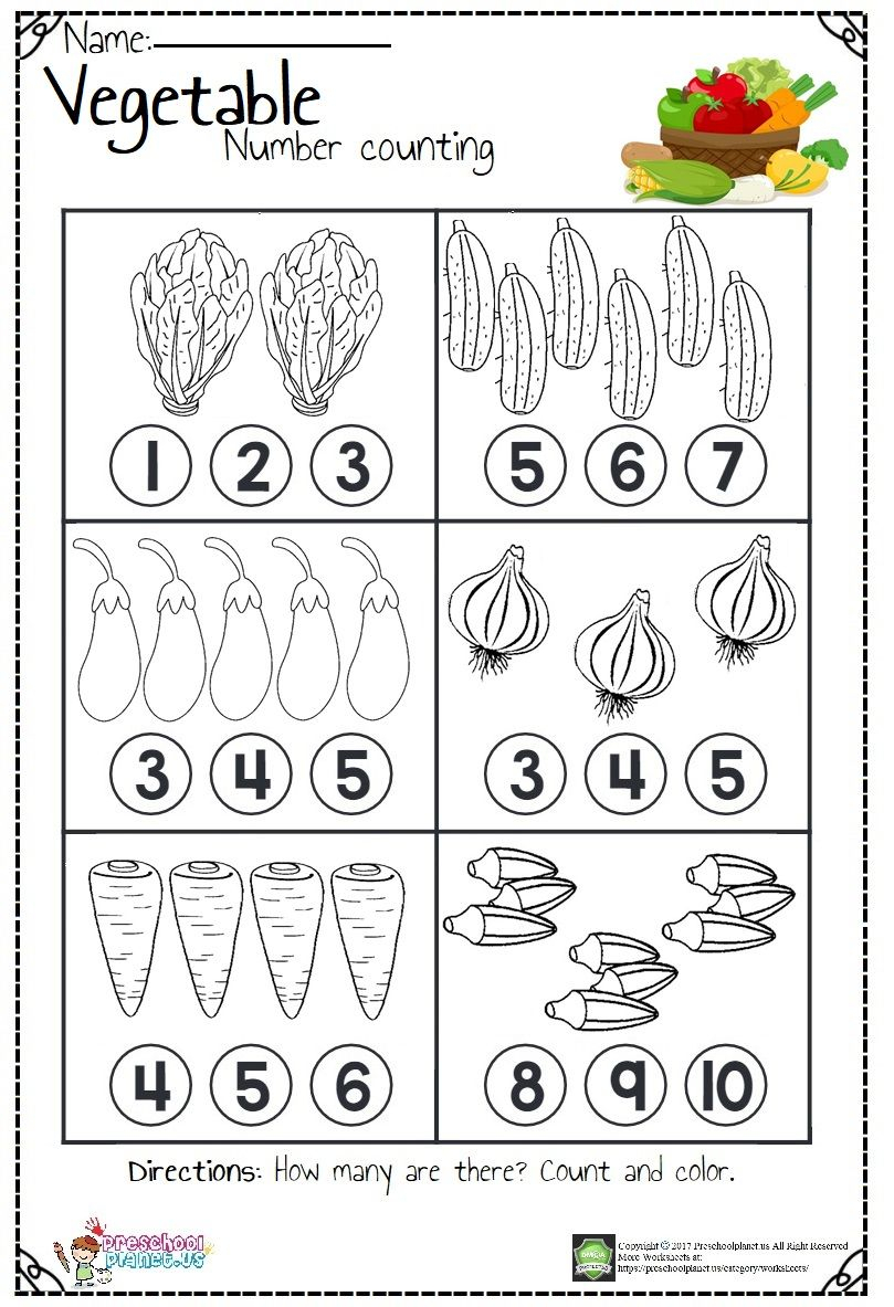 35 Counting Worksheets Preschool Addition