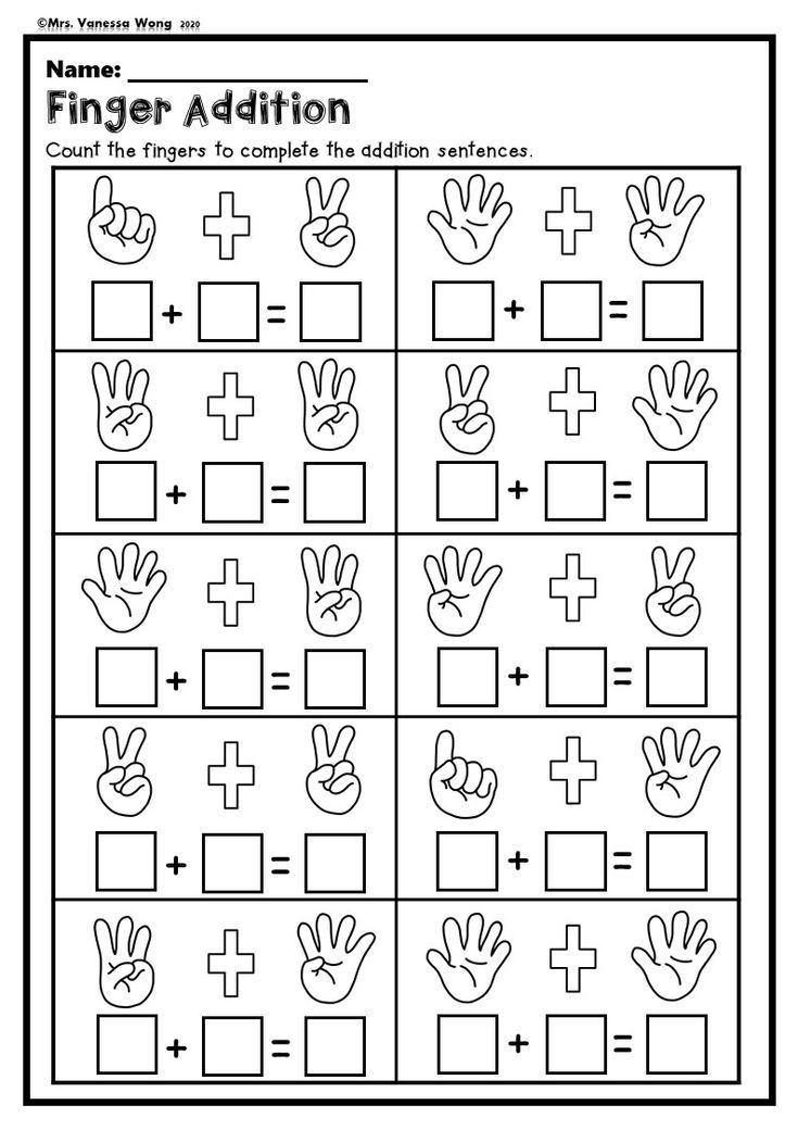 35 Counting Worksheets Preschool Addition