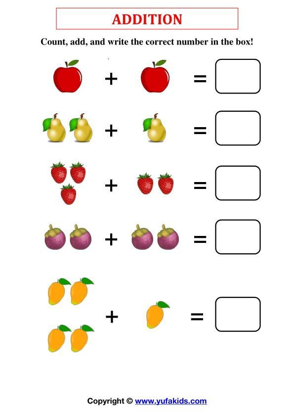 35 Counting Worksheets Preschool Addition