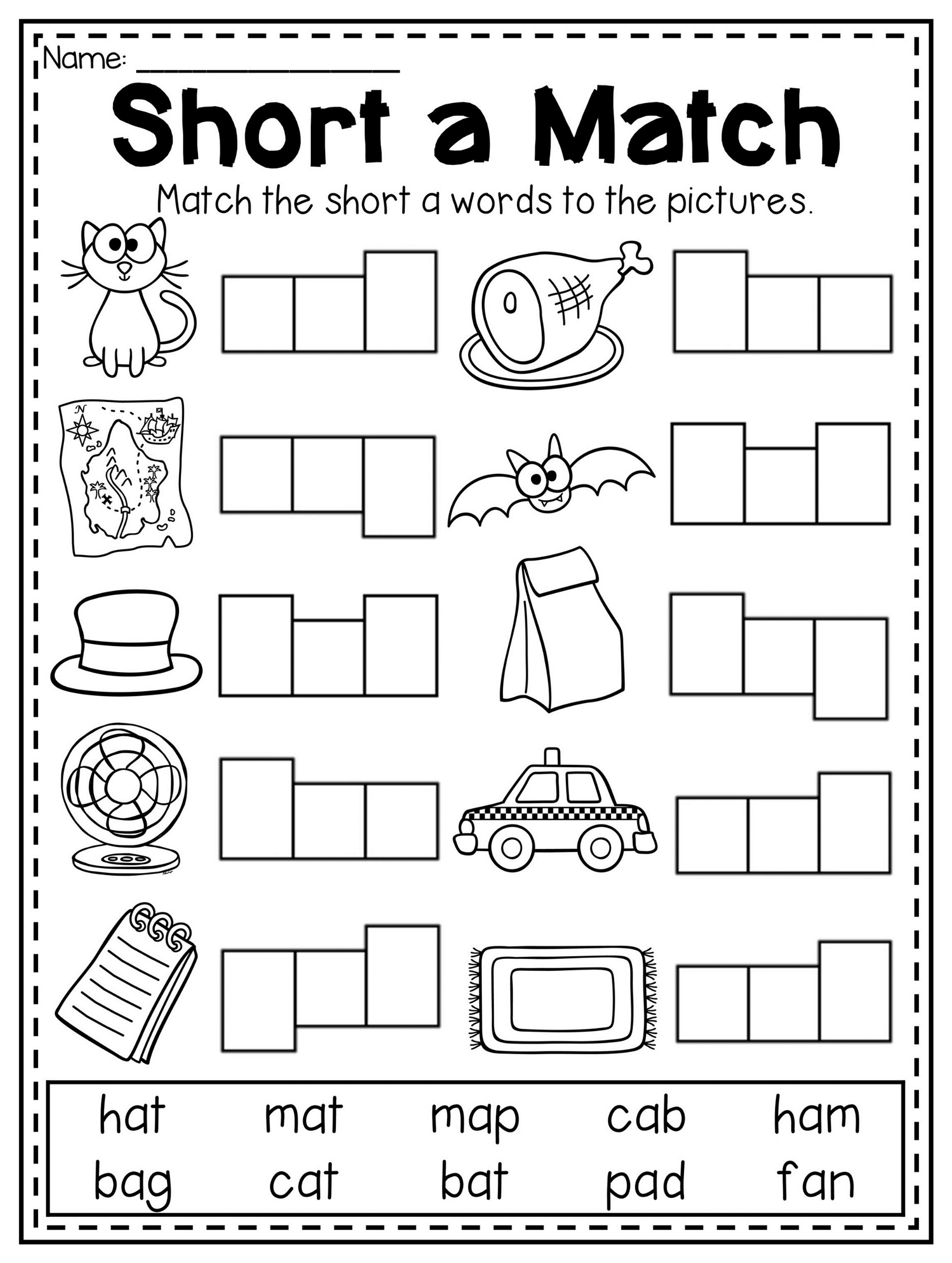 35 Cvc Worksheets Kindergarten Simple Sentences