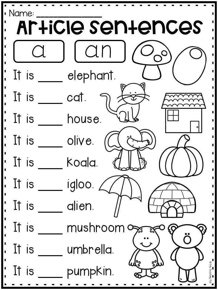 35 English Worksheets For Grade 1 For Kids