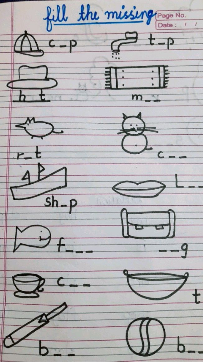 35 English Worksheets For Kindergarten Craft