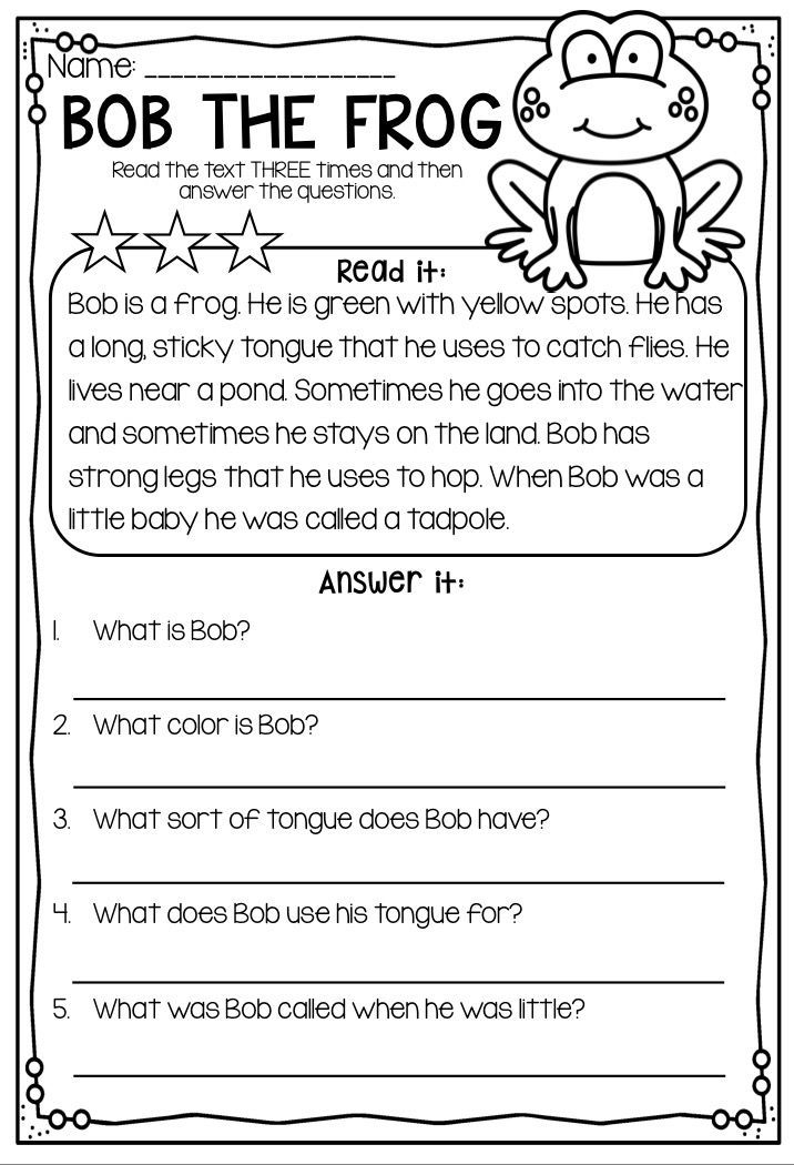 35 Free 2Nd Grade Reading Comprehension Worksheets