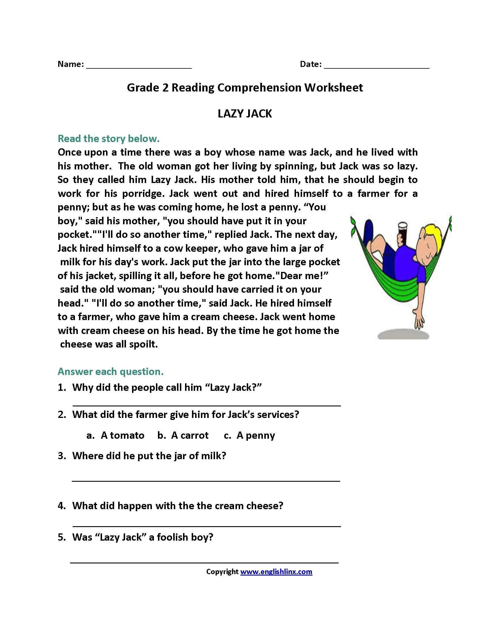 35 Free 2Nd Grade Reading Comprehension Worksheets