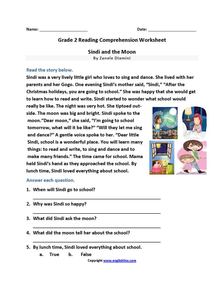 35 Free 2Nd Grade Reading Comprehension Worksheets