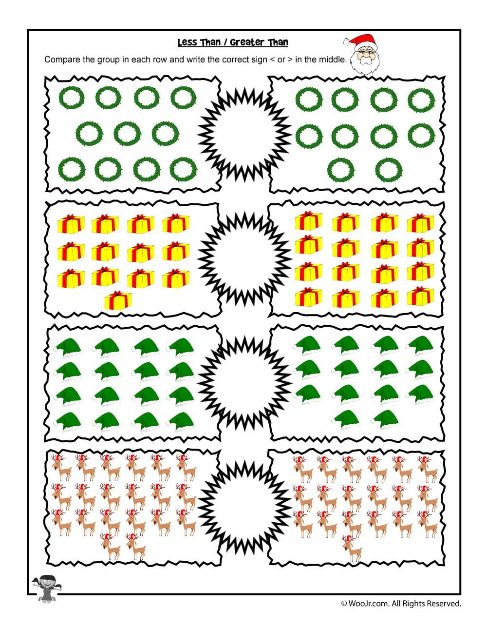 35 Greater Than Less Than Equal To Worksheets For Kindergarten