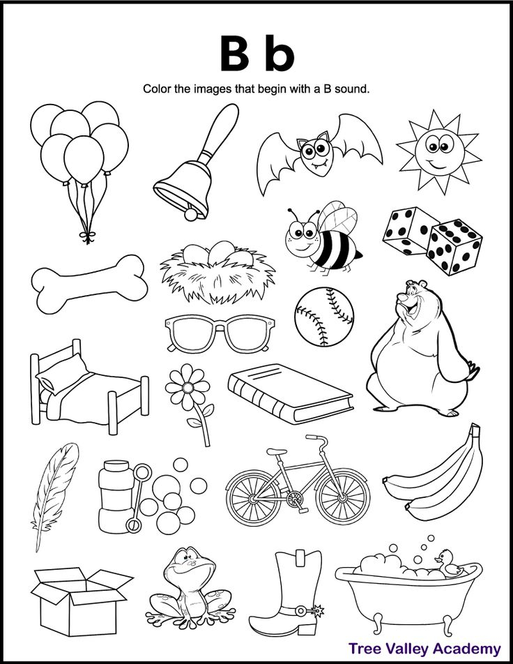 35 Kindergarten Letter B Worksheets