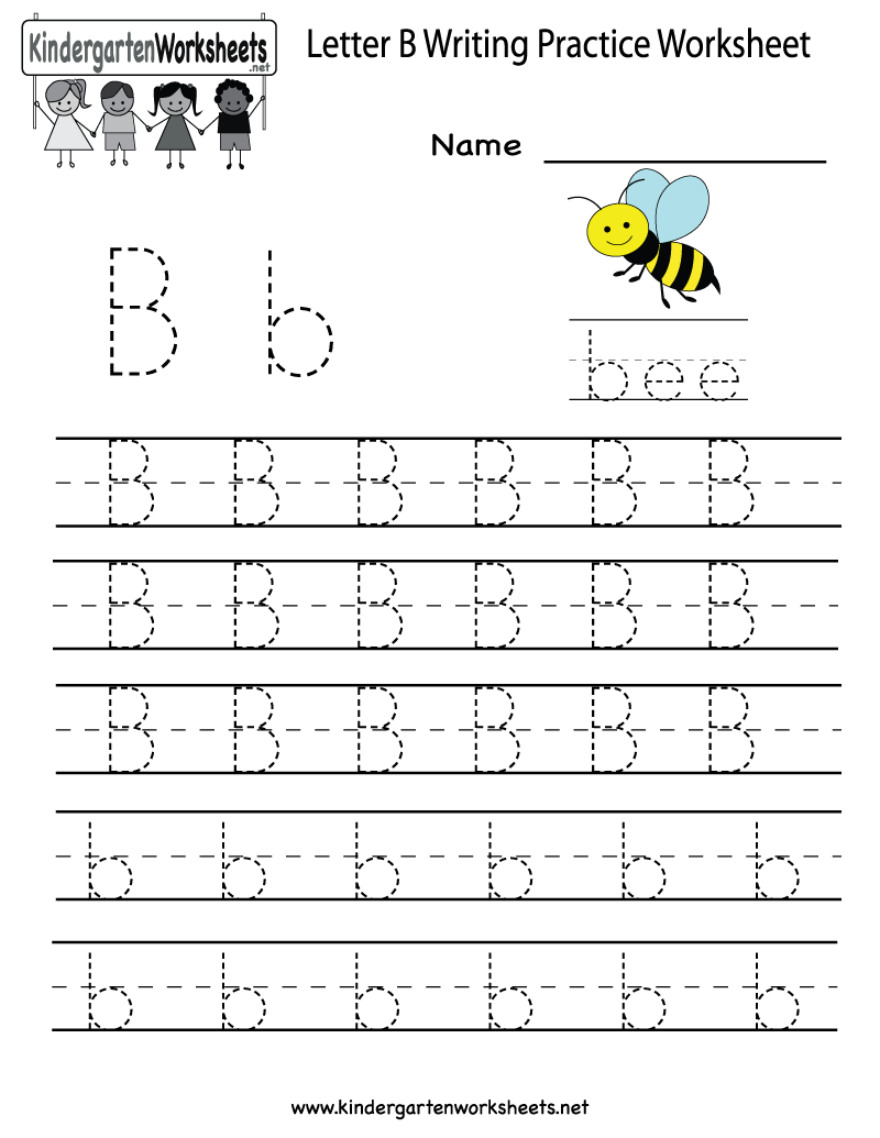 35 Kindergarten Letter B Worksheets