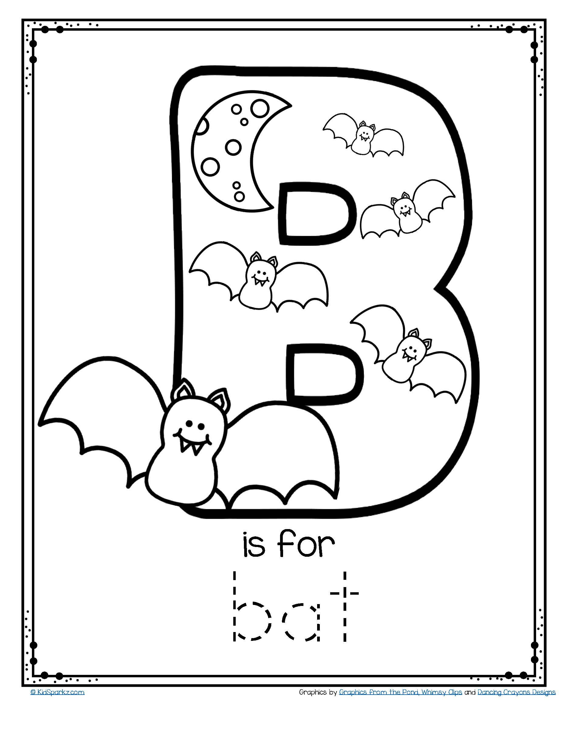 35 Kindergarten Letter B Worksheets