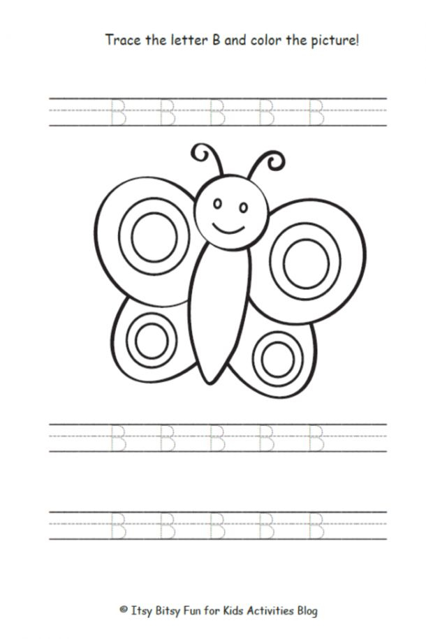 35 Kindergarten Letter B Worksheets