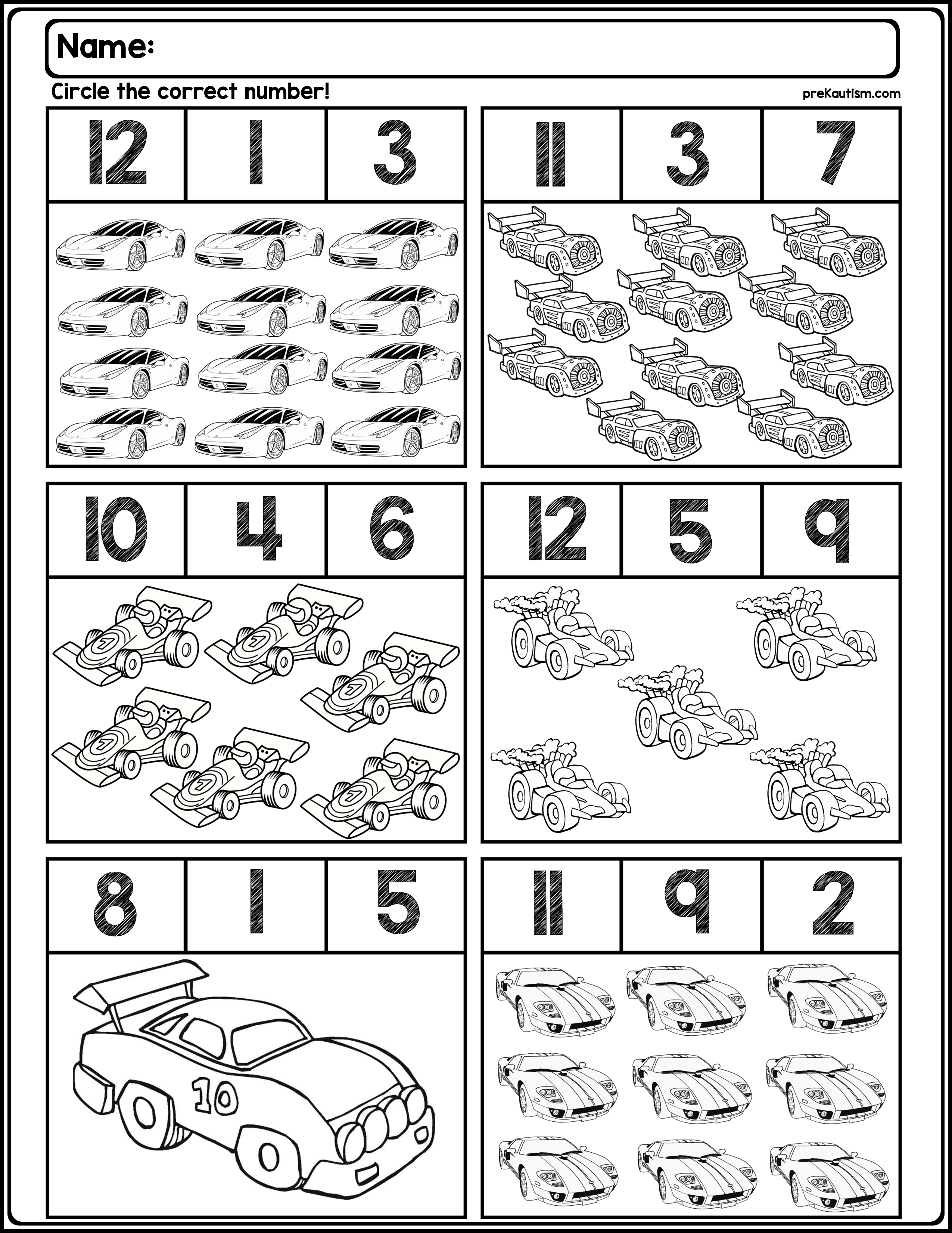 35 Kindergarten Math Worksheets Coloring