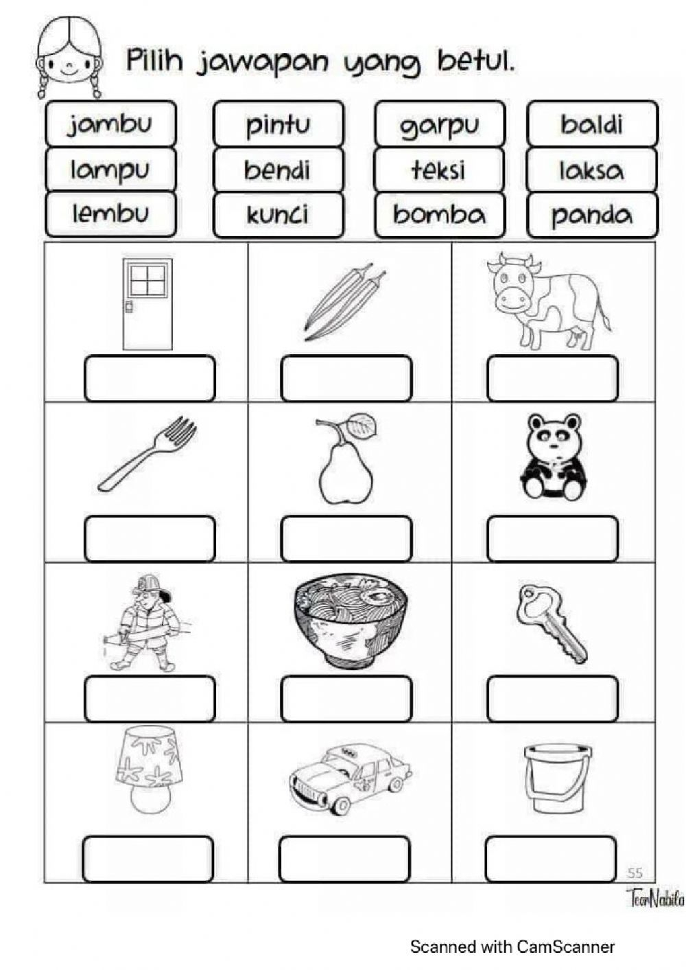 35 Kindergarten Worksheets Bahasa Indonesia