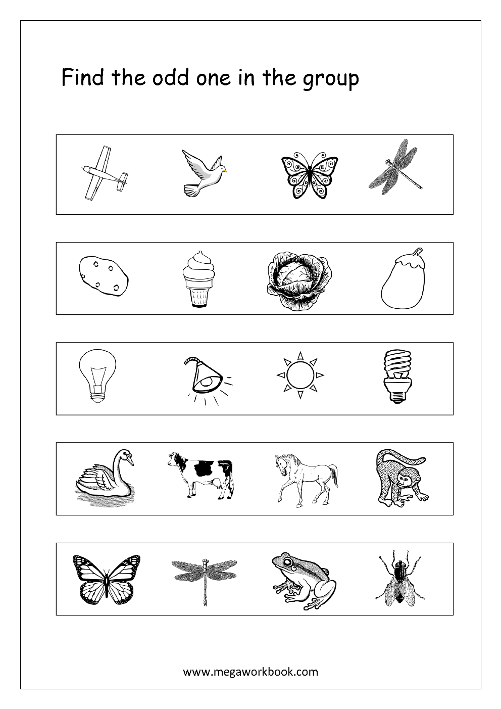 35 Kindergarten Worksheets Black And White