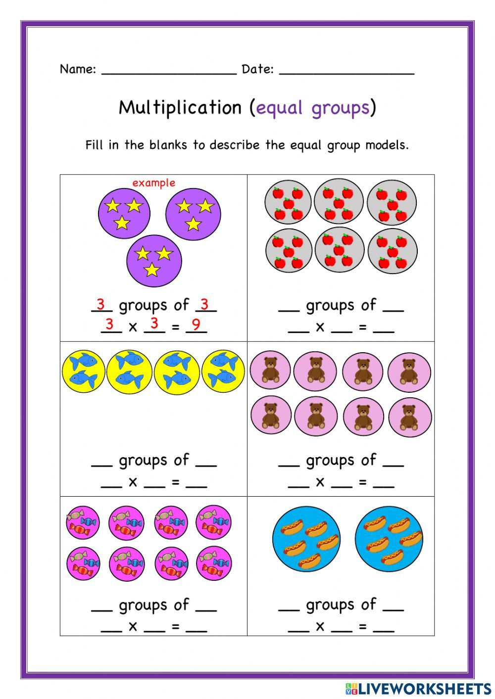 35 Math Multiplication Worksheets For Grade 2