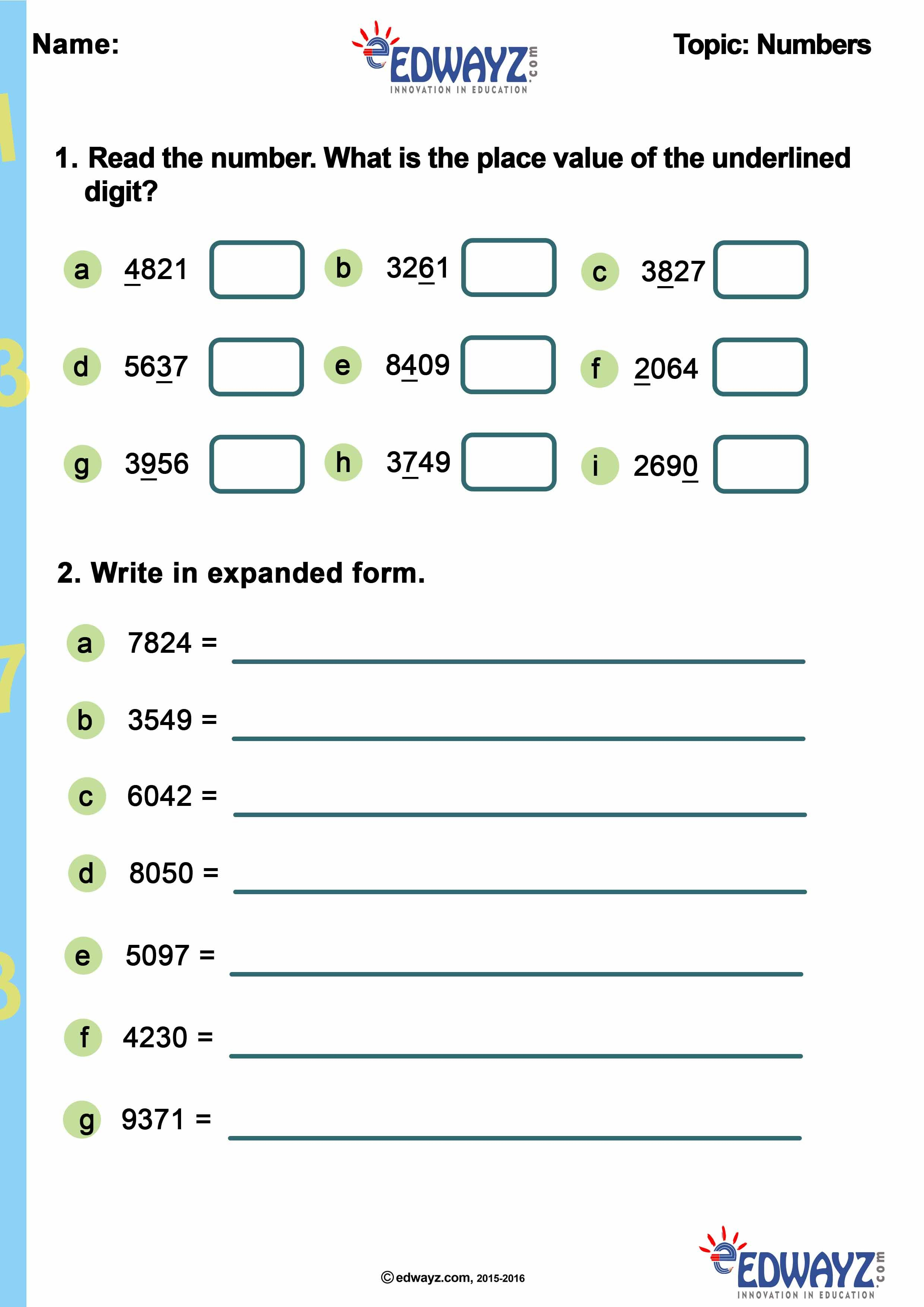 35 Math Worksheets 3Rd Grade