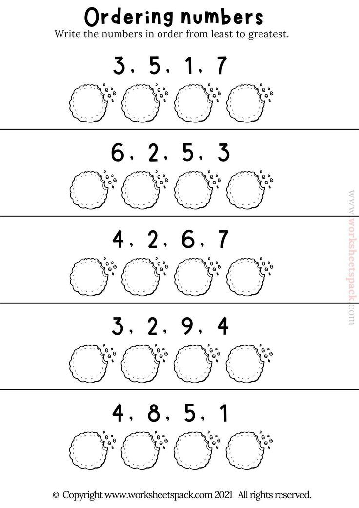 35 Math Worksheets Descending Order