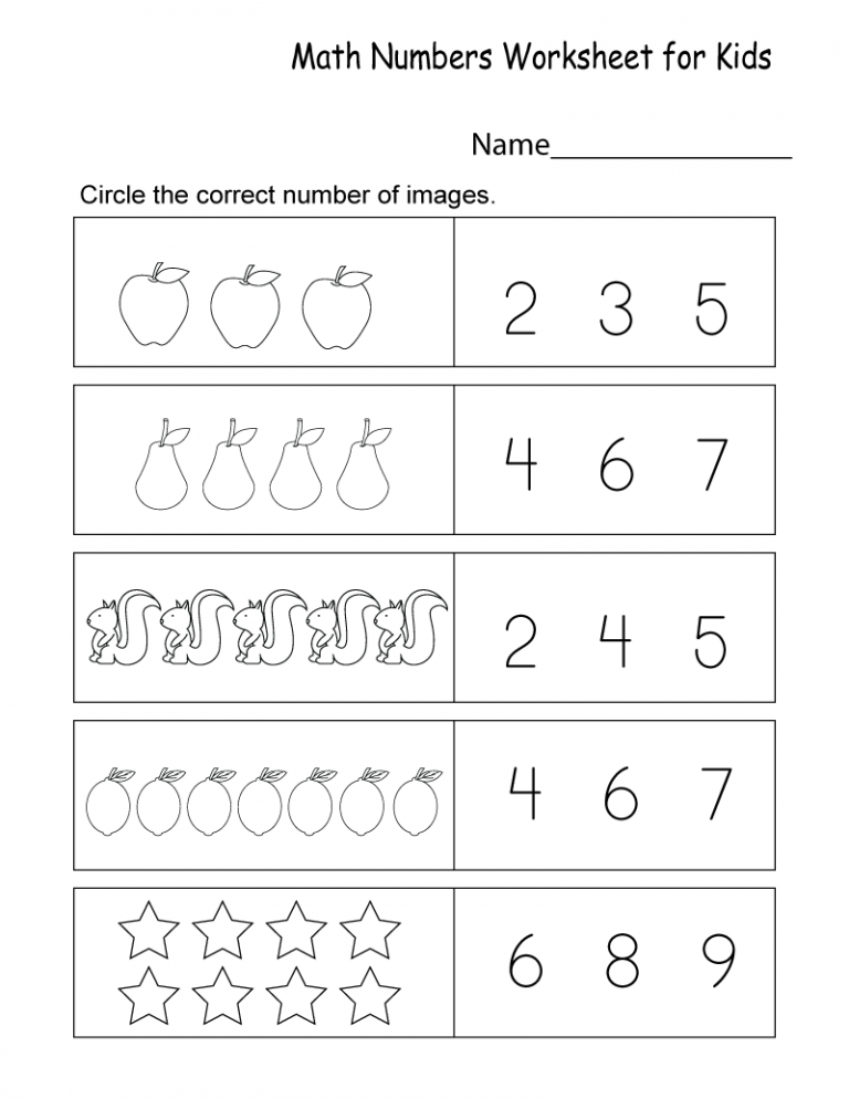 35 Preschool Math Worksheets Before And After