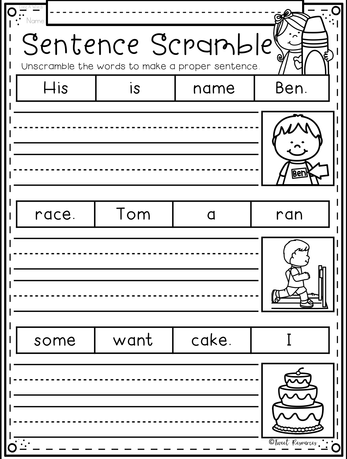 21 1St Grade Writing Practice Worksheets