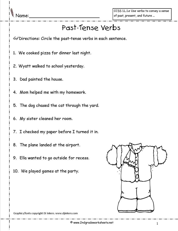 21 2Nd Grade English Worksheets Verbs